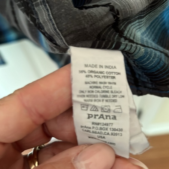 Prana mens xl button up long sleeved shirt - Picture 3 of 5